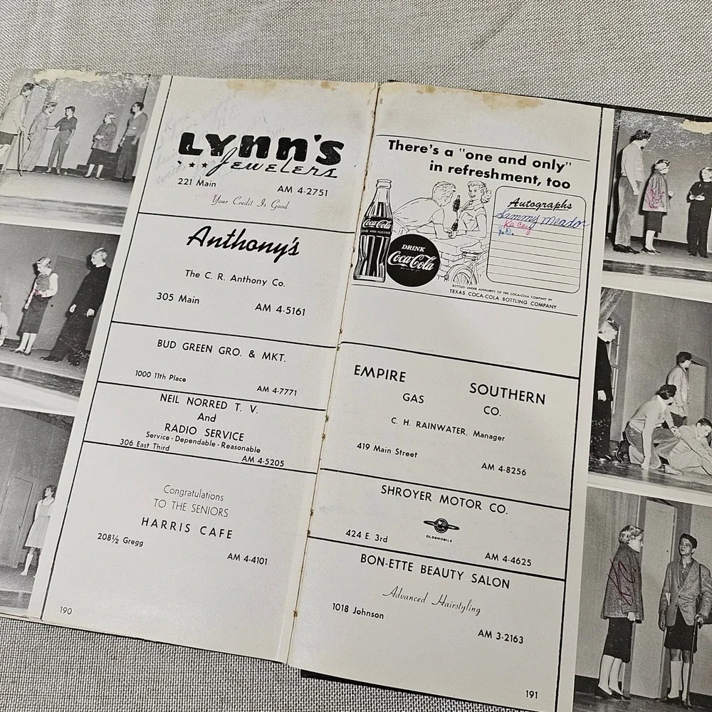 1958‎ El Rodeo Yearbook Big Spring Senior High School Volume 39 Lane Edwards